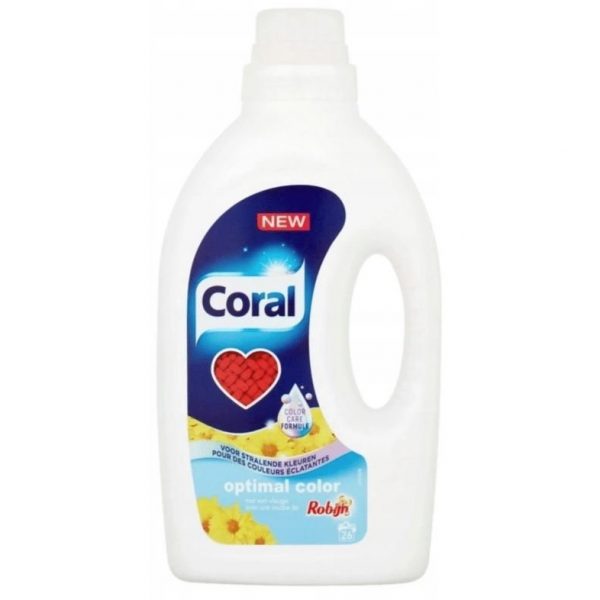 Coral Wasmiddel Optial Color Met Robijn 26wasb/1,25L