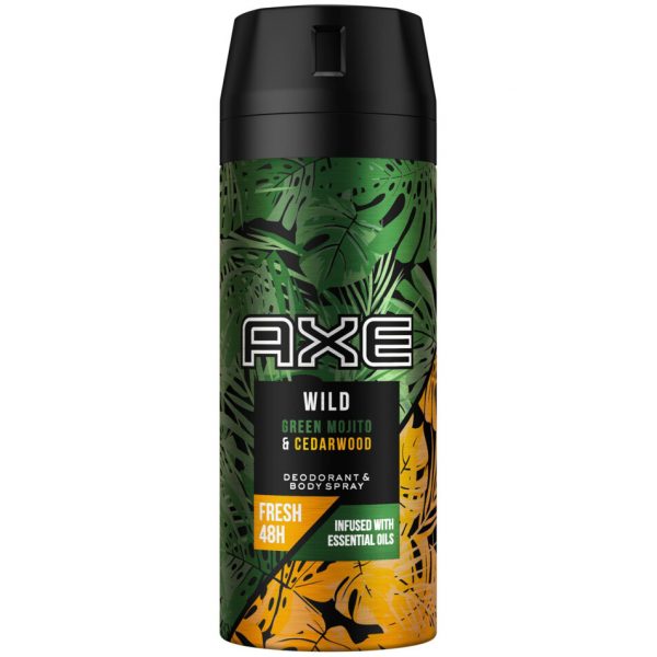 Axe Deodorant Wild Green Mojito en Cedarwood 150ml