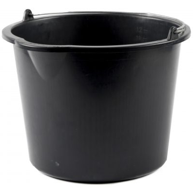 Emmer 12l zwart