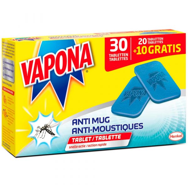 Vapona Anti mug navulling 30 tabletten