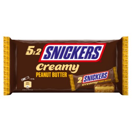 Snickers Creamy Peanut Butter 5x2 (2x18.25g) 182.5gr