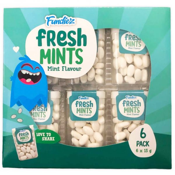 Fundiez Fresh Mints 6 x 15g Mint Flavour