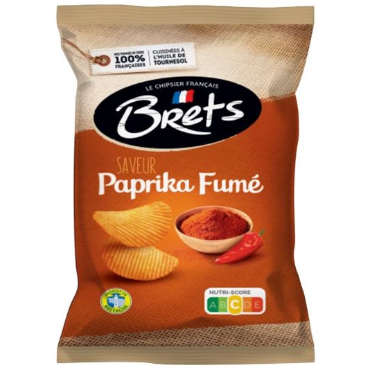 Brets chips 125gr Gerookte Paprika