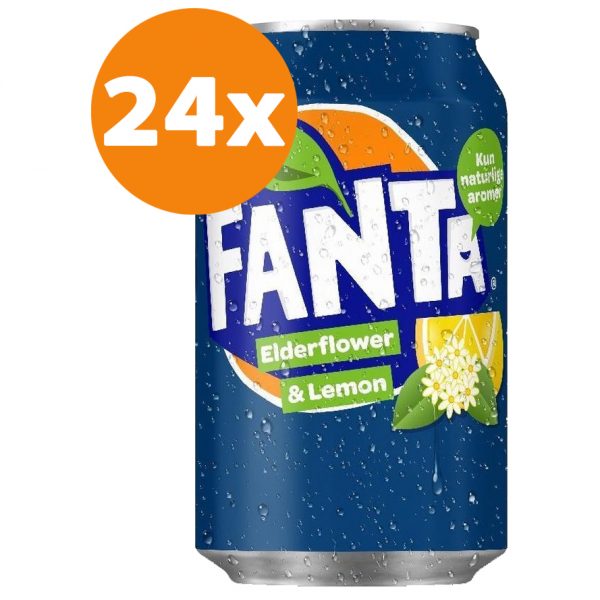 Fanta Elderflower & Lemon DK 24x33cl