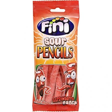 Fini Sour Pencils Strawberry Shock 100g