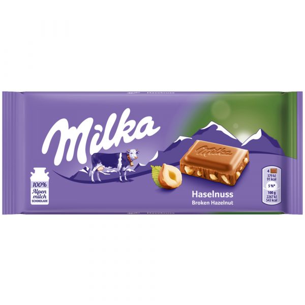 Milka Met Gebroken Noten 100g