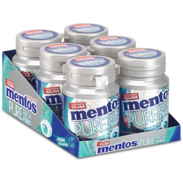 Mentos Kauwgom Pure Fresh Frost Strong Menthol 6 x 60gr