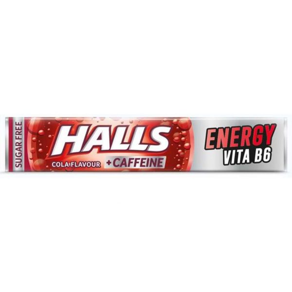 Halls Energy Candy Cola Flavour +Cafeïne 20 x 32g (640g) - Afbeelding 2