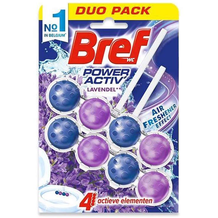 10x Bref Power Aktiv WC-Hänger – Lavendel Frische Für Deine Toilette