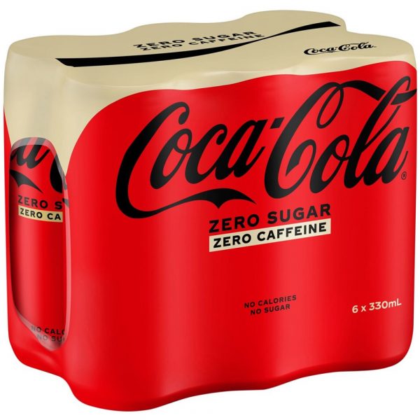 Coca Cola Zero Sugar Zero Caffeine 6 x 330ML