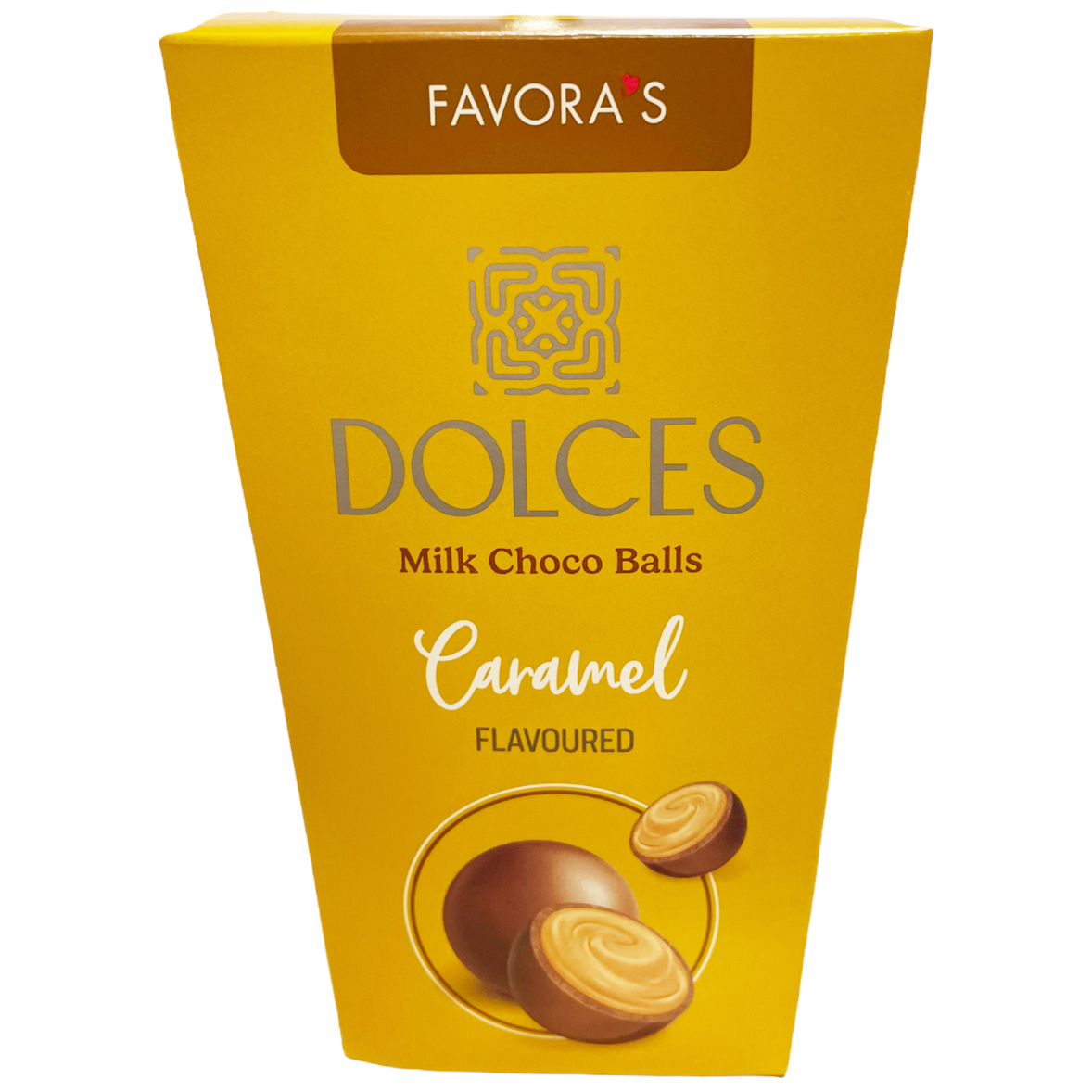 Favora's Dolces Milk Choco Balls Caramel 140g