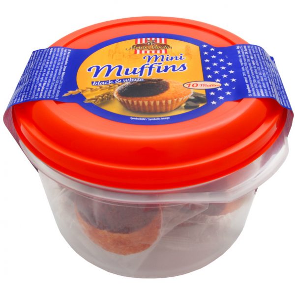 Mini Muffins Black & White In Bewaarpot - Apart Verpakt 10 Stuks - Afbeelding 4