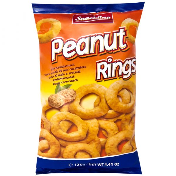 Snackline peanut rings pinda 125gr