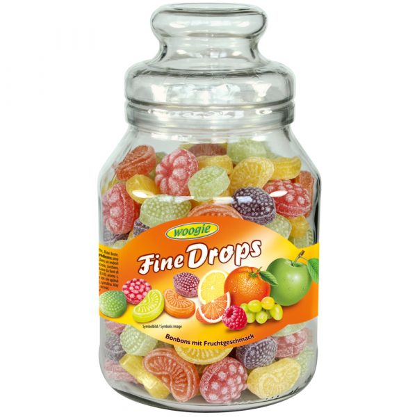 Woogie Zuurtjes met vruchtensmaak in pot 966g