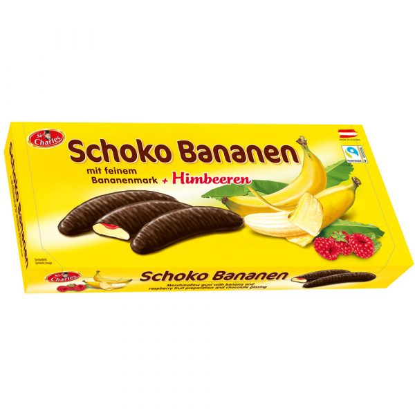 Sir Charles Bananenschuimpjes Met Chocolade & Framboos 300g