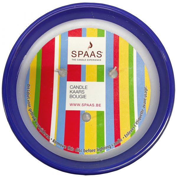 Spaas Kaars In Glas 3 Wieken Paars Ø13,5cm - Afbeelding 2