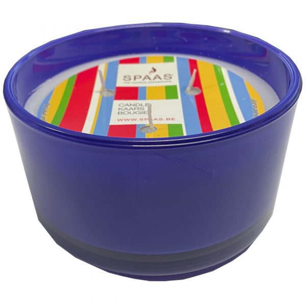 Spaas Kaars In Glas 3 Wieken Paars Ø13,5cm