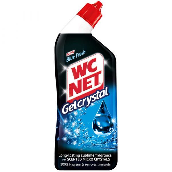 WC Net Toiletreiniger Gel Crystal - Blue Fresh 750ml - Langdurige Frisse Geur - Hygiëne - Verwijdert Kalk - Afbeelding 2