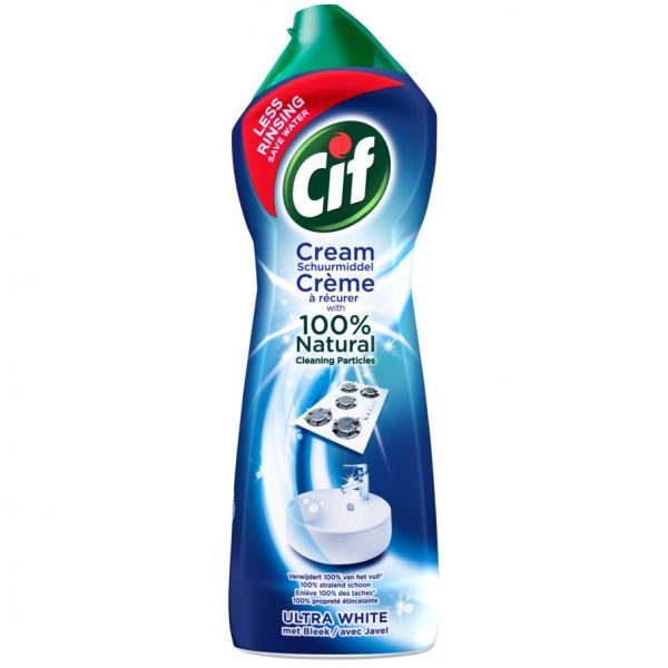 Cif Schuurmiddel Cream Ultra White met Bleek 750ml