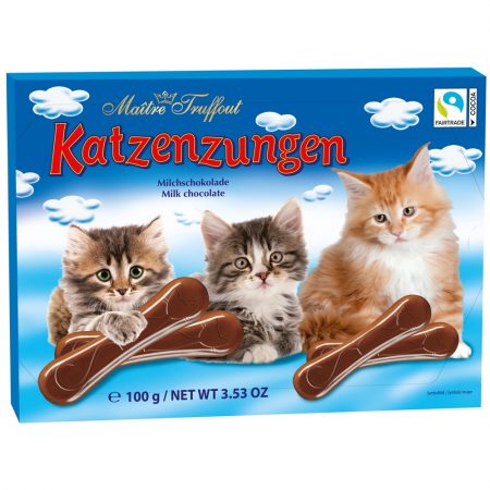 Maître Truffout Kattentongen Melkchocolade 100g