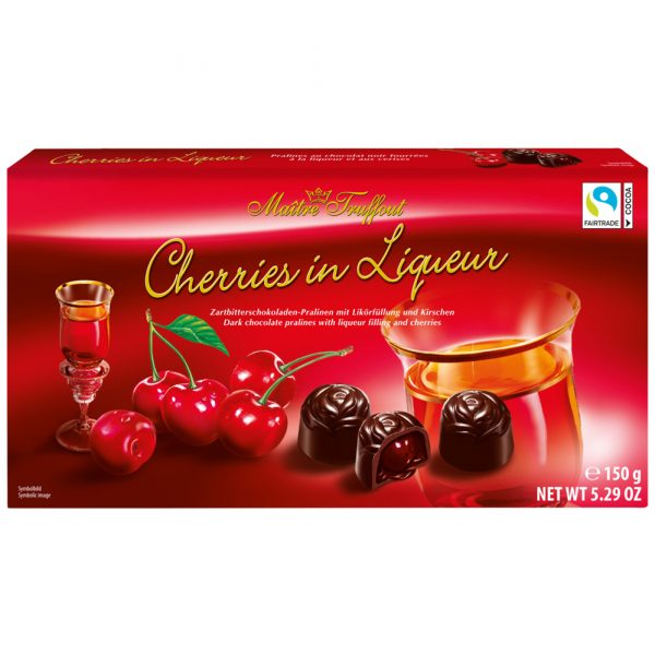 Maître Truffout Chocolade Gevuld Met Kers In Likeur 150g - Afbeelding 2