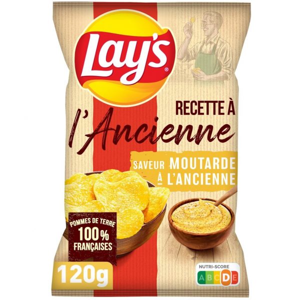 Lays Chips L'Ancienne Ouderwetse Mosterdsmaak 120g