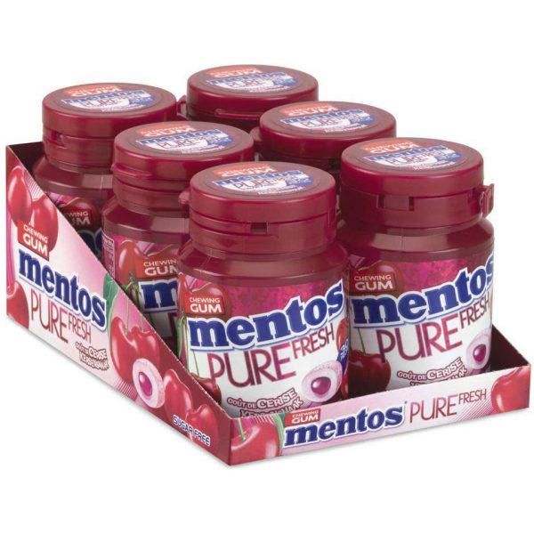 Mentos Kauwgom Pure Fresh Kersensmaak 6 x 60g