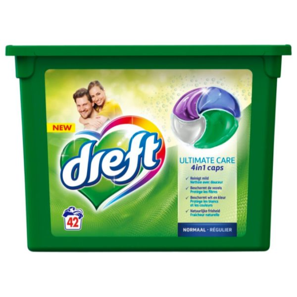 Dreft Waspods 4-In-1 Ultimate Care 42 Pods