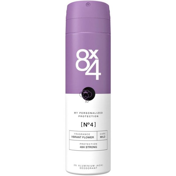 8x4 Deodorant N°4 Vibrant Flower 150ml