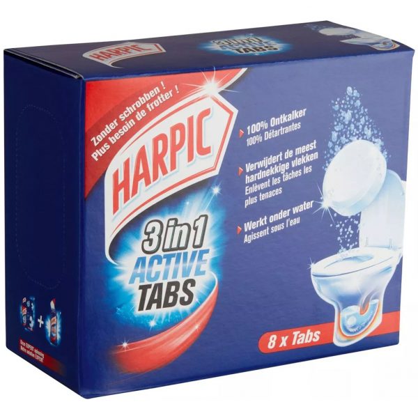 Harpic 3 In 1 Active Tabs 8 Stuks 200g - Afbeelding 2