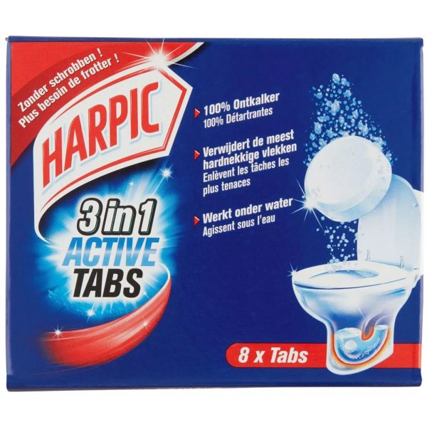 Harpic 3 In 1 Active Tabs 8 Stuks 200g