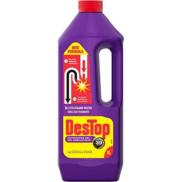 Destop Ontstopper Gel Met Soda Bij Stilstaand Water 1L