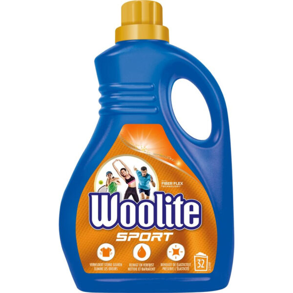 Woolite Vloeibaar Wasmiddel Sport 32wasb./1,9L - Afbeelding 2