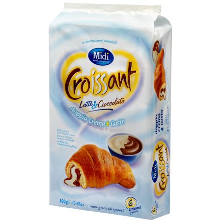 Midi Croissants Gevuld Latte & Cioccolato Apart Verpakt 6 x 50g