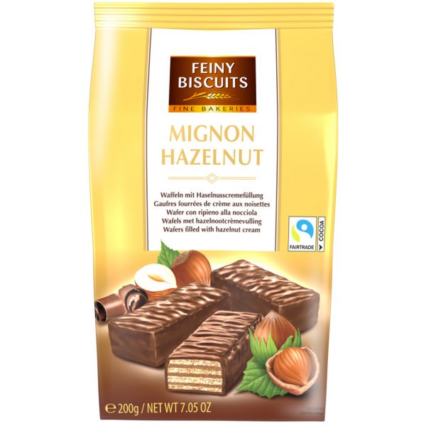 Feiny Biscuits Mignon Wafels Met Hazelnootvulling 200g - Afbeelding 3