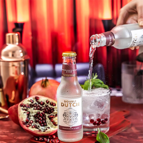 Double Dutch Tonic Pomegranate & Basil 4 x 200ml - Afbeelding 2