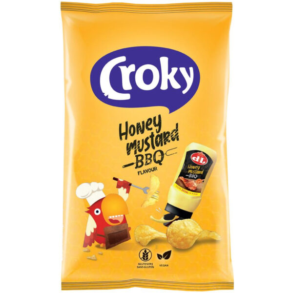 Croky Chips Honey Mustard BBQ 150g