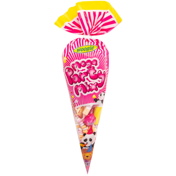 Woogie Mega Party Mix - dextrose en hart-karamellen 300g