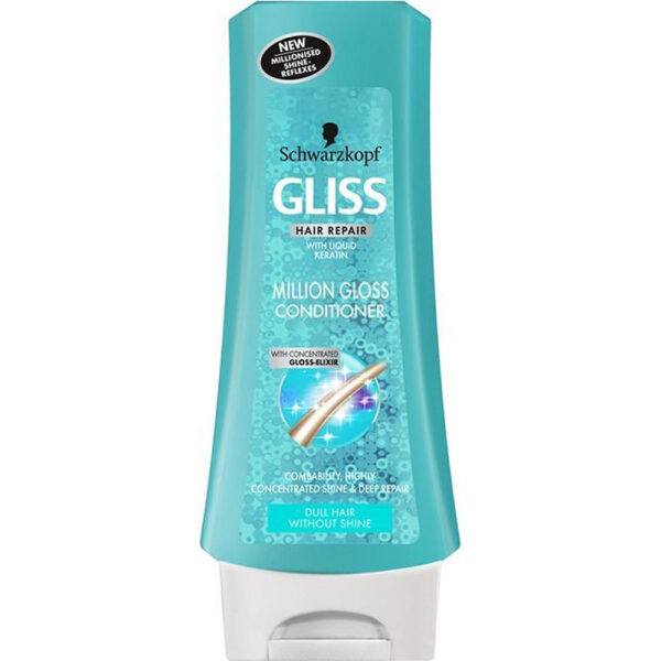 Schwarzkopf Gliss Kur Conditioner "Million Gloss" 200ml - Afbeelding 2