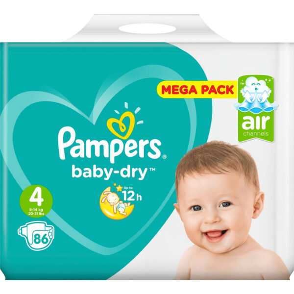 Pampers Luiers Baby-dry Maat 4 - 84 Stuks