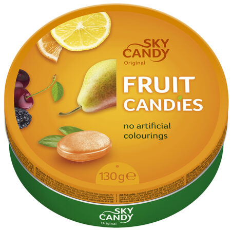 Sky Candy Zuurtjes Fruitsmaak 130g - Fruitsnoepjes - Natuurlijke Kleurstoffen
