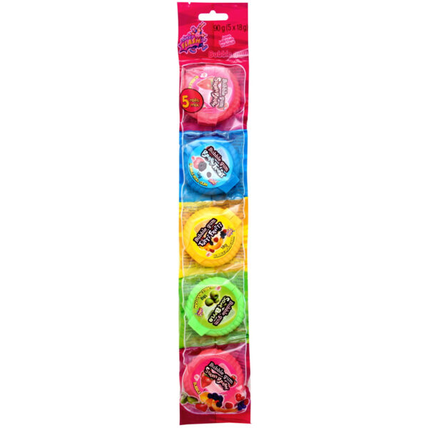 Sweet Flash Kauwgomrollen 5 Soorten 5 x 18g