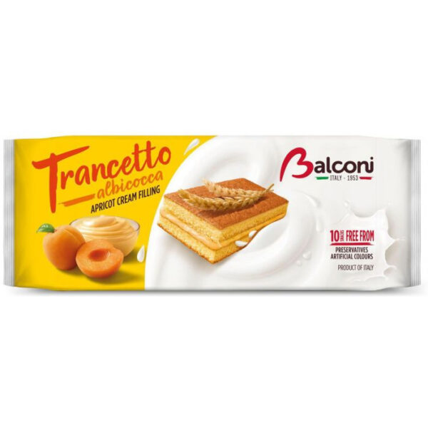 Balconi Mini Cake Met Abrikozencrème Apart Verpakt 10 x 28g