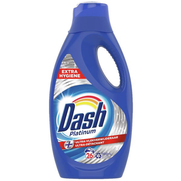 Dash Wasmiddel Platinum + Ultra Vlekkenverwijderaar 26wasb./1430ml