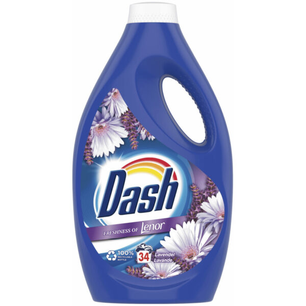 Dash & Lenor Wasmiddel Lavendel 34wasb./1870ml