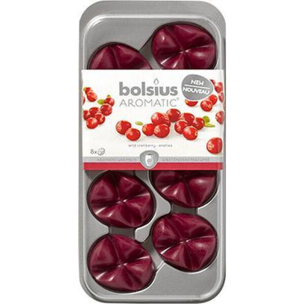 Bolsius Aromatic Wax Melts Wild Cranberry 8 Stuks