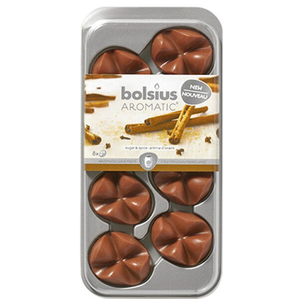 Bolsius Aromatic Wax Melts Sugar & Spice 8 Stuks