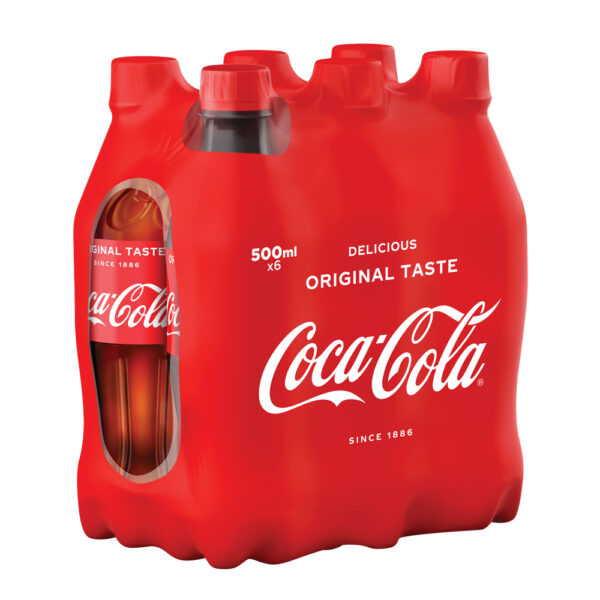 Coca Cola Original Taste 6 x 500ml PET