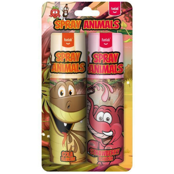 Funlab Snoep Candy Spray Animals 2x25ml