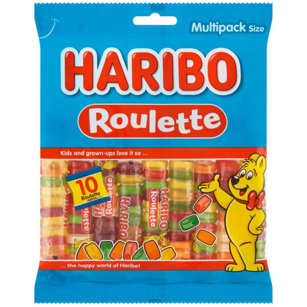 Haribo Roulette Snoepjes Apart Verpakt 10 x 25g - Afbeelding 2